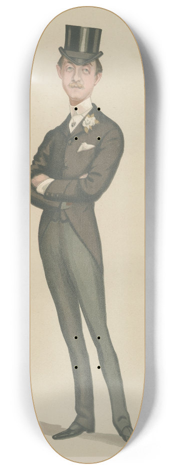 Leslie Matthew Ward - Politicians  Bradlaughs Baby. The Hon. Charles Robert Spencer. 10 December 1881 8.25 inch art skate deck