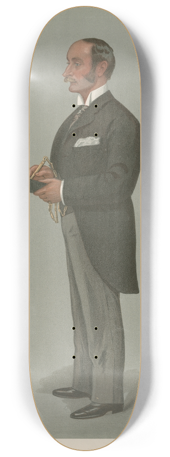Leslie Matthew Ward - Politicians  Fulham. W.H. Fisher. May 3, 1900 8.25 inch art skate deck