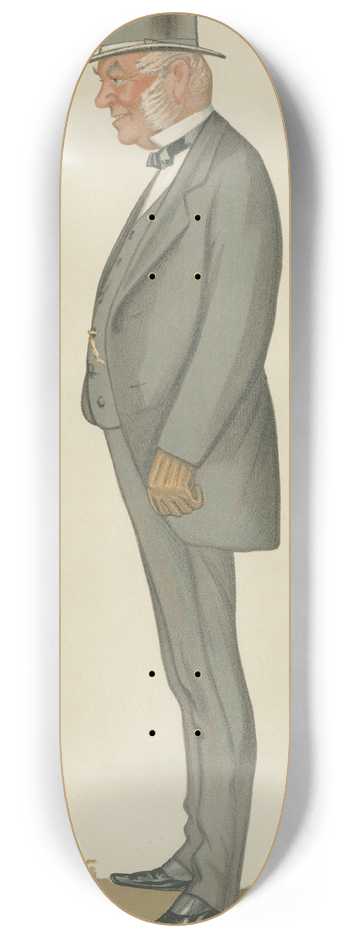 Leslie Matthew Ward - Sports, Miscellaneous; Sport Riders; A Coachman, The Earl of Macclesfield, October 22, 1881 8.25 inch art skate deck