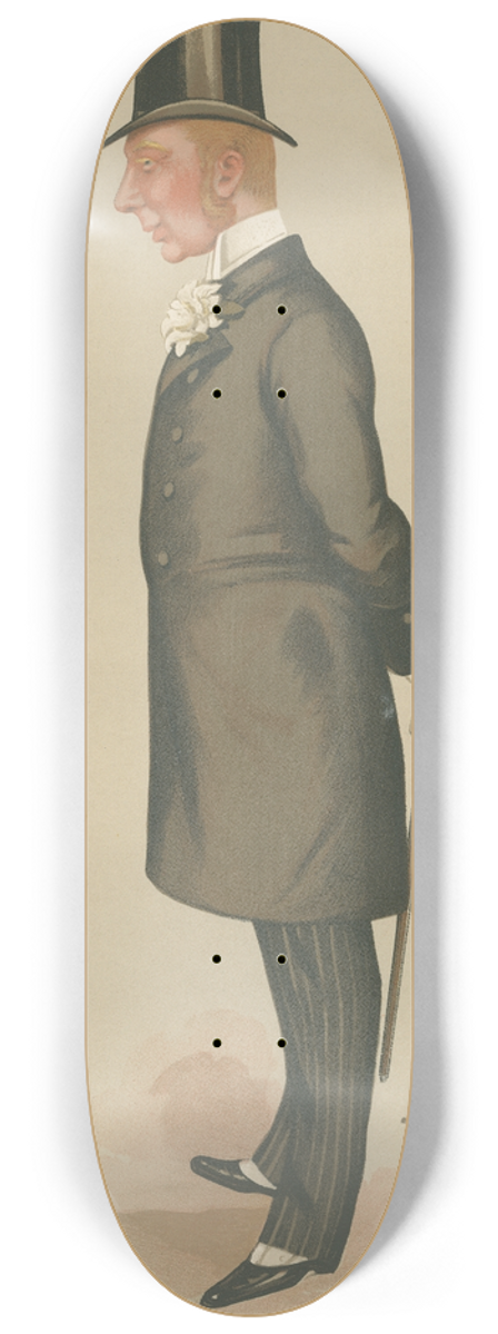 Leslie Matthew Ward - Turf Devotees; Horses, The Right Hon. the Earl of Lonsdale 8.25 inch art skate deck