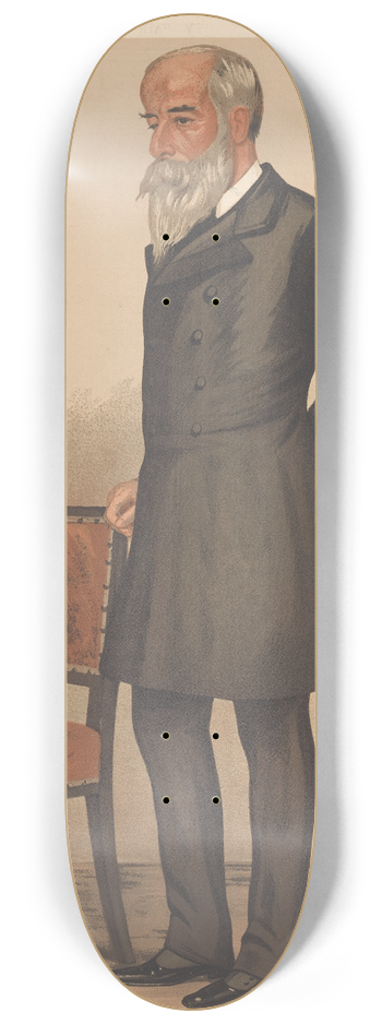 Leslie Matthew Ward - Vanity Fair, Businessmen and Empire Builders. Bullion. Mr. Stewart Pixley, J.P.D.L.  25 January 1890 8.25 inch art skate deck