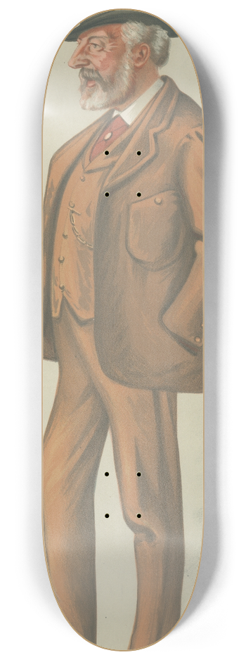 Leslie Matthew Ward - Wagerers; Gang Forward, Mr. William Stuart Stirling-Crawford, November 22, 1879 8.25 inch art skate deck