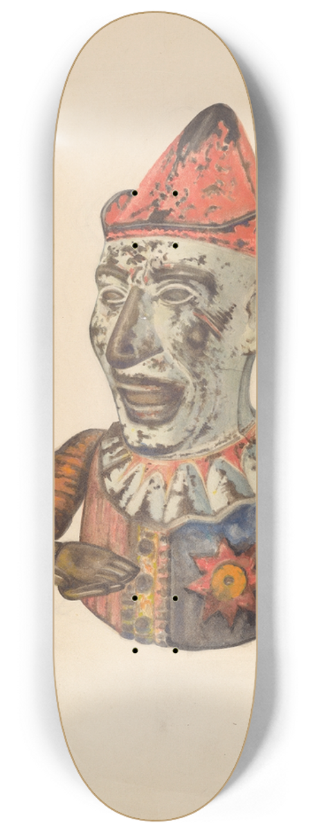 Lew Tower - Cast Iron Toy Bank  Humpty Dumpty 8.25 inch art skate deck