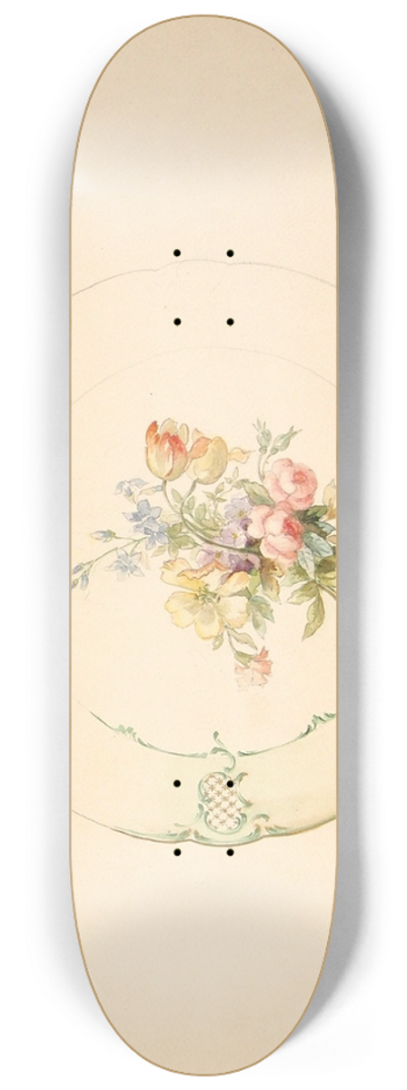 Lilly Walther - Kavand portselantaldrikule 8.25 inch art skate deck