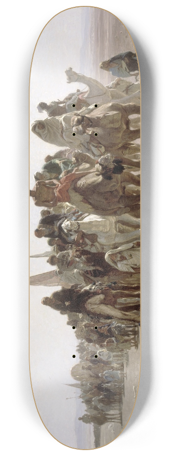 Lon-Adolphe-Auguste Belly - Pilgrims going to Mecca 8.25 inch art skate deck