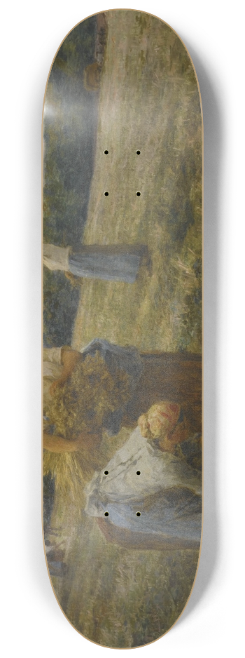 Lon Augustin Lhermitte - Glaneuses le soir 8.25 inch art skate deck