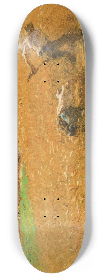 Lon Augustin Lhermitte - La Moisson 8.25 inch art skate deck