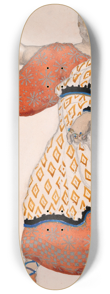 Lon Bakst - Costume Design for Theseus in Oedipus at Colonus 8.25 inch art skate deck