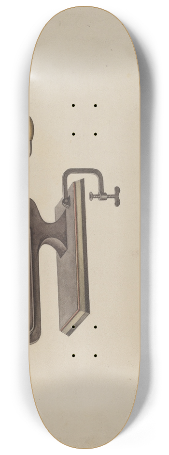 Lon Cronk - Fluting Iron 8.25 inch art skate deck