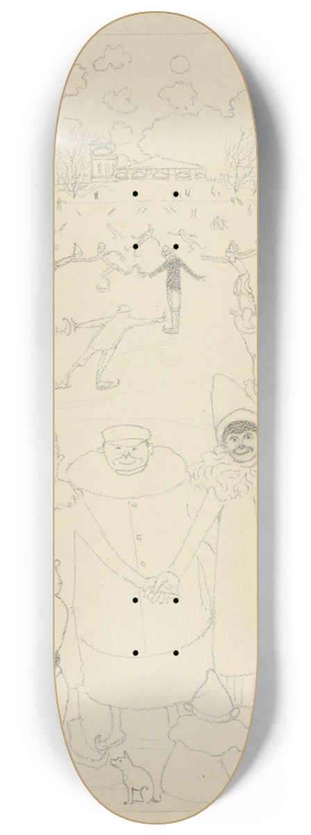 Lon Spilliaert - Carnaval 8.25 inch art skate deck