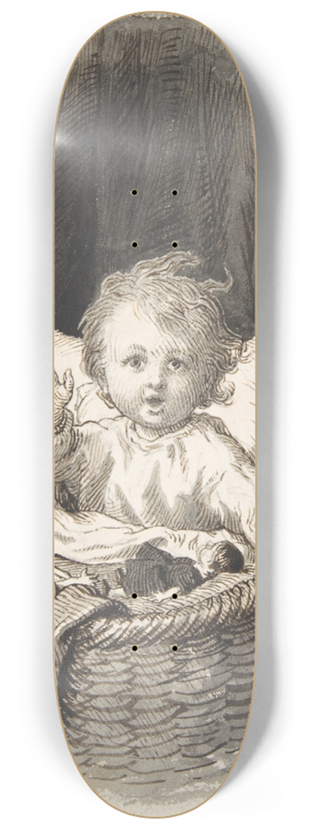 Lorenz Frlich - Child in a Crib 8.25 inch art skate deck