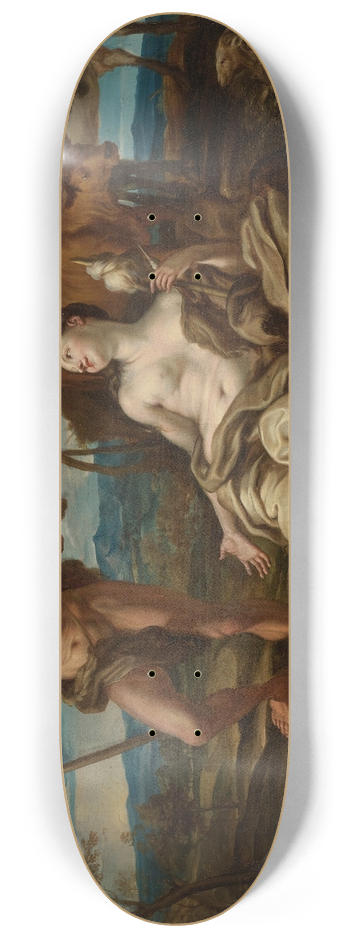 Lorenzo De' Ferrari - Adam And Eve With The Infants Cain And Abel 8.25 inch art skate deck