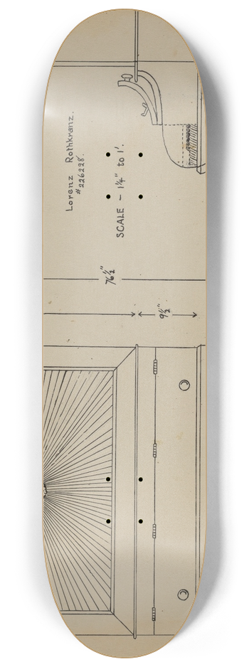 Lorenz Rothkranz - Upright Piano 8.25 inch art skate deck