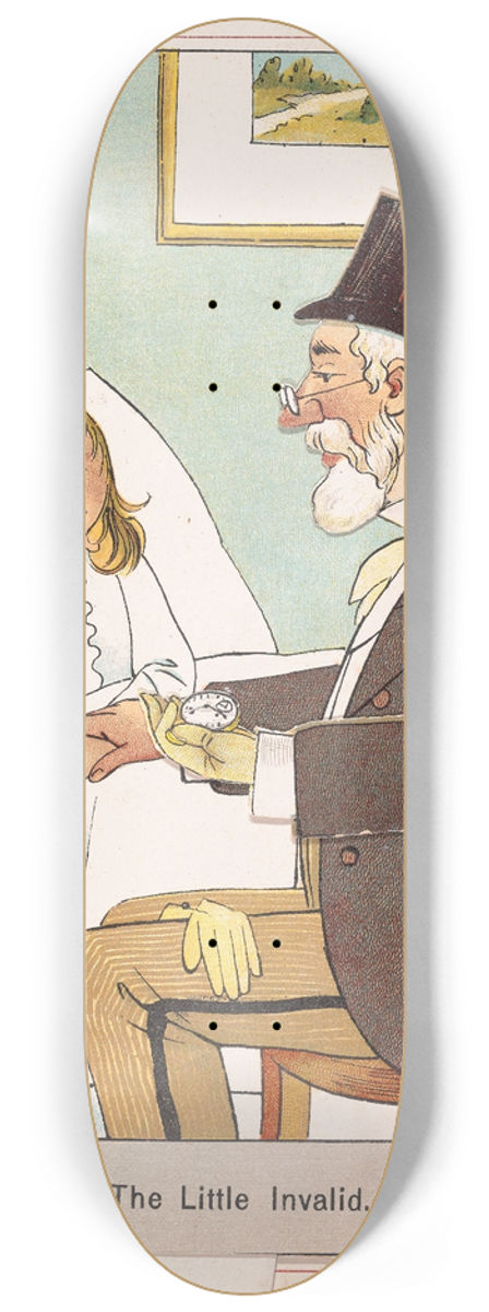 Lothar Meggendorfer - The Little Invalid 8.25 inch art skate deck