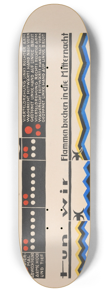 Lothar Schreyer - Untitled, Leaf XXIIII 8.25 inch art skate deck