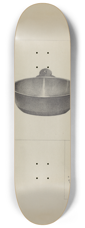 Louis Annino - Pewter Porringer 8.25 inch art skate deck