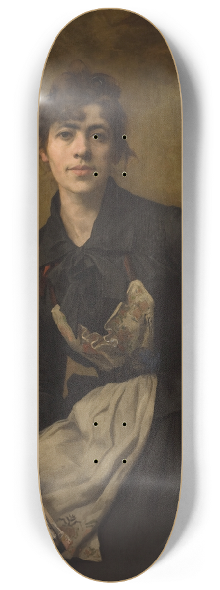 Anna Biliska-Bohdanowicz - Self-Portrait with a Palette 8.25 inch art skate deck