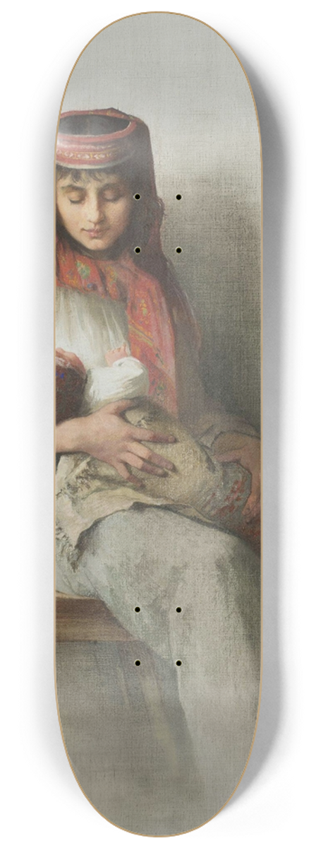 Anna Biliska-Bohdanowicz - Wieniaczka z dzieckiem 8.25 inch art skate deck