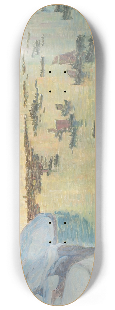 Anna Boberg - The Fishing Fleet Going Out. Study from North Norway 8.25 inch art skate deck