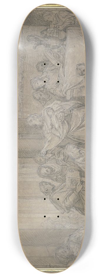 Louis de Boullogne - Presentation at the Temple 8.25 inch art skate deck