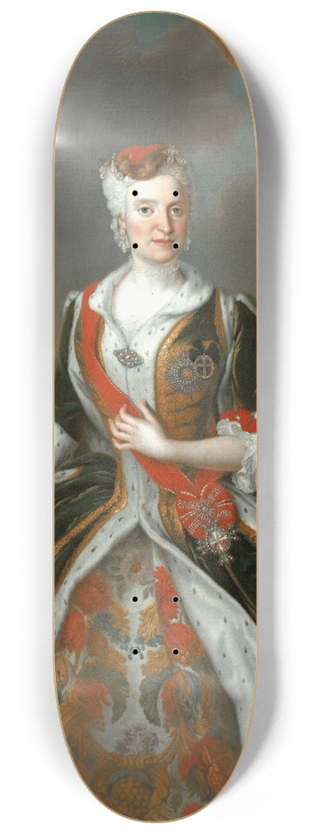 Louis de Silvestre - Portrait of Maria Josepha of Austria 8.25 inch art skate deck