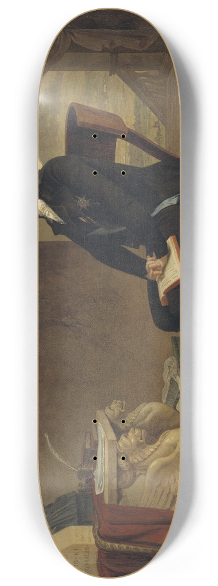 Louis Gauffier - Count Gustaf Mauritz Armfelt in Florence 8.25 inch art skate deck
