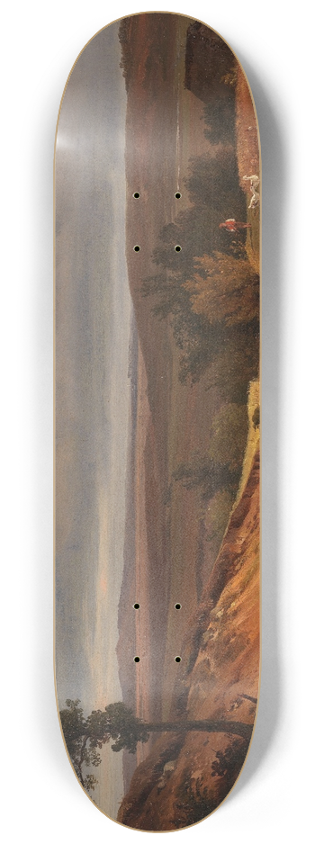 Louis Gurlitt - Heidelandschaft bei Silkeborg in Jtland, Dnemark 8.25 inch art skate deck