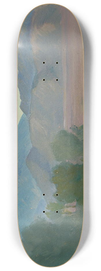 Louis Gurlitt - Vorgebirgslandschaft (study) 8.25 inch art skate deck