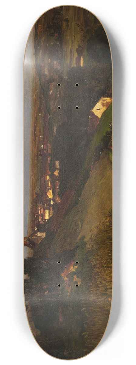 Louis Kolitz - Abendlandschaft 8.25 inch art skate deck
