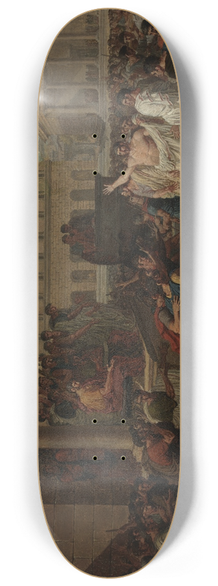 Louis Lafitte - Brutus Listening to the Ambassadors from the Tarquins 8.25 inch art skate deck