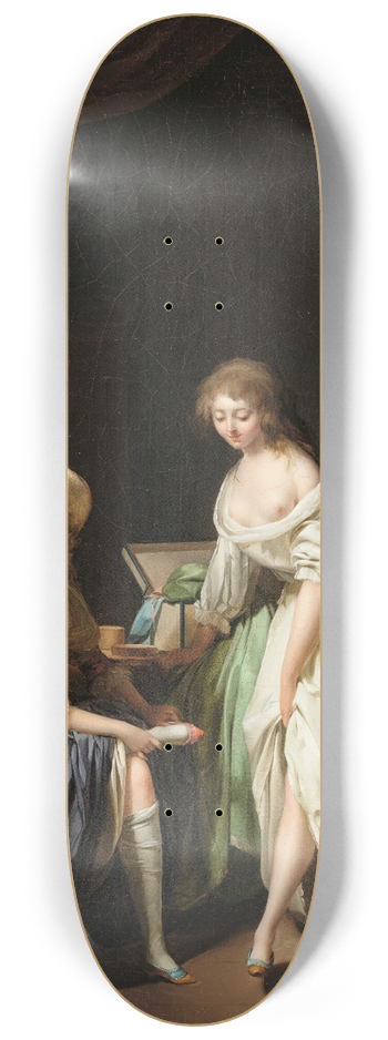 Louis Lopold Boilly - Comparing Little Feet 8.25 inch art skate deck