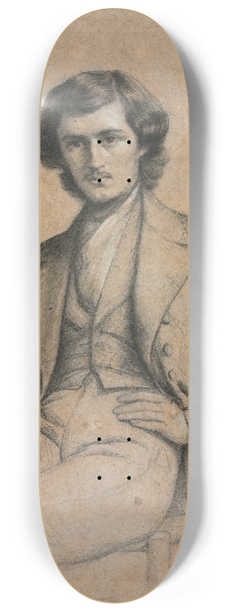 Louis Lopold Boilly - Portrait of a Young Man 8.25 inch art skate deck