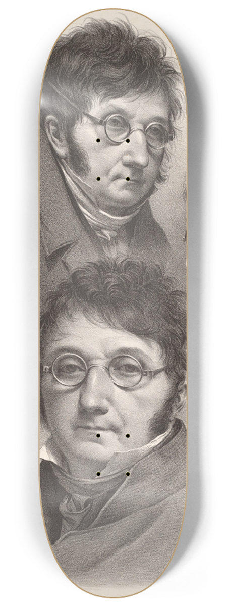 Louis Lopold Boilly - Self-Portrait 8.25 inch art skate deck