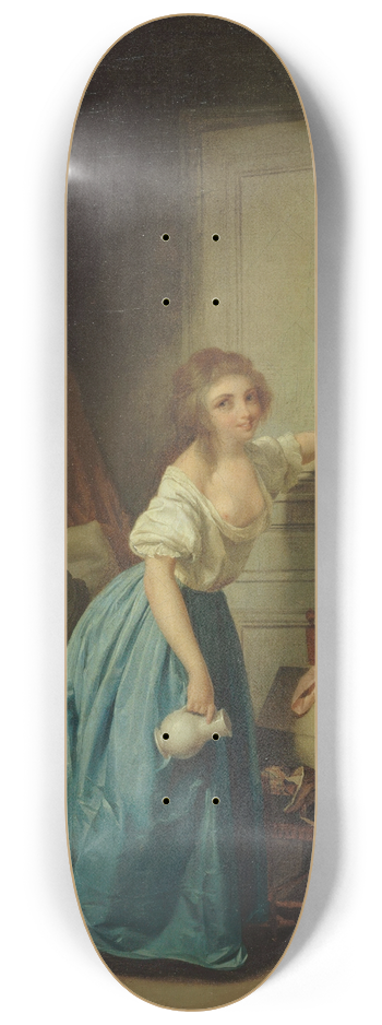 Louis Lopold Boilly - The Indiscret 8.25 inch art skate deck