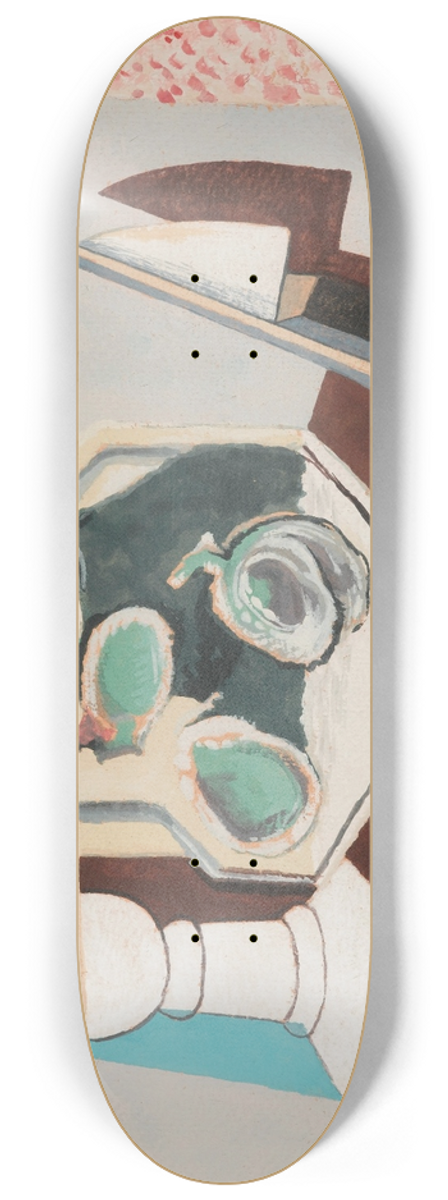 Louis Marcoussis - Nature Morte Aux Grenades Et Couteau Sur Un Guridon 8.25 inch art skate deck