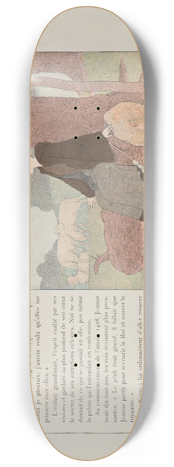 Louis Maurice Boutet de Monvel - Jeanne dArc Pl.04 8.25 inch art skate deck