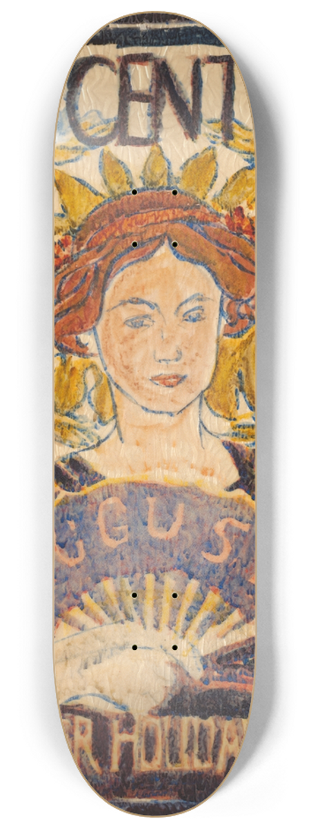 Louis Rhead - The century, August 8.25 inch art skate deck