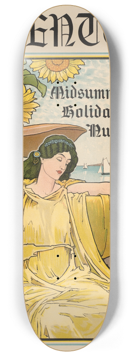 Louis Rhead - The century, midsummer holiday number 8.25 inch art skate deck