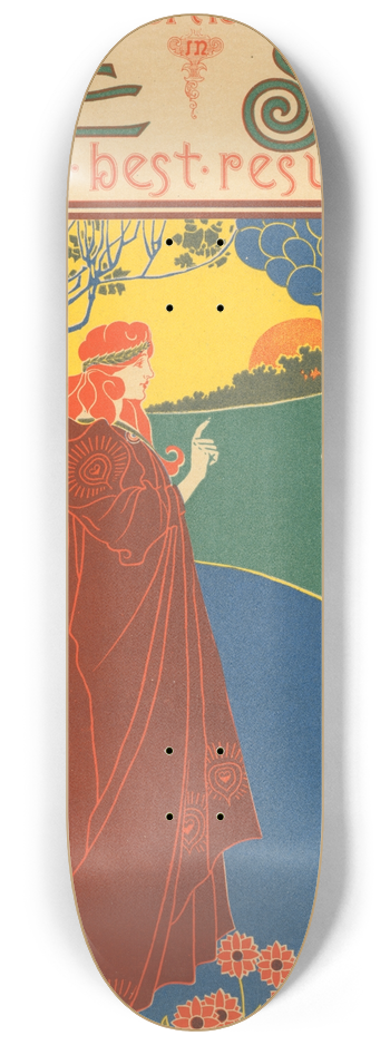Louis Rhead - The Sun 8.25 inch art skate deck