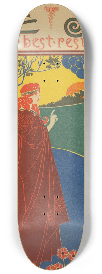Louis Rhead - The Sun Gives Good Results 8.25 inch art skate deck