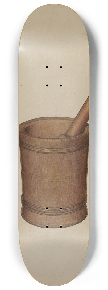 Anne Colman - Mortar and Pestle 8.25 inch art skate deck