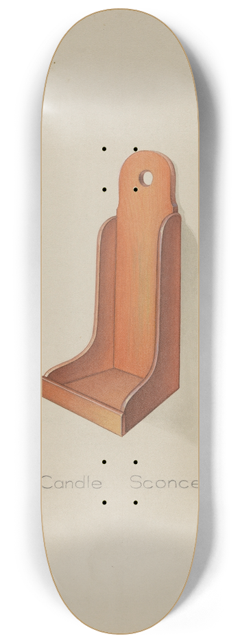 Anne Ger - Shaker Candle Sconce 8.25 inch art skate deck