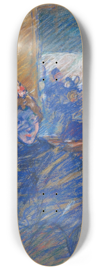 Louis Valtat - La Dame au caf 8.25 inch art skate deck