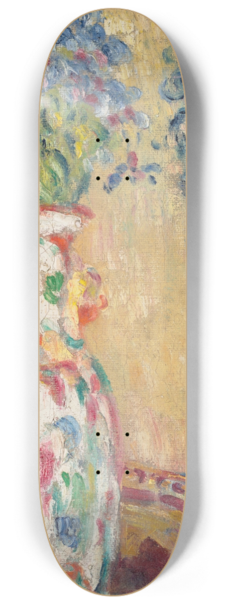 Louis Valtat - Vase au miroir 8.25 inch art skate deck