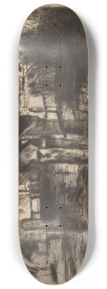 Lovis Corinth - At the Zoo 8.25 inch art skate deck