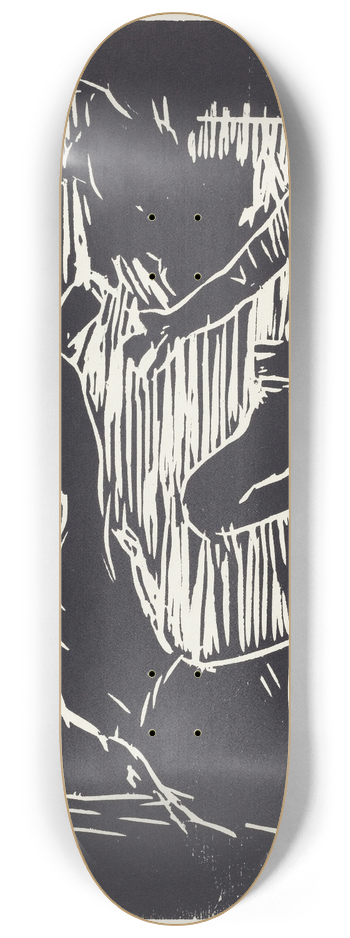 Lovis Corinth - Cain and Abel (Brudermord) 8.25 inch art skate deck