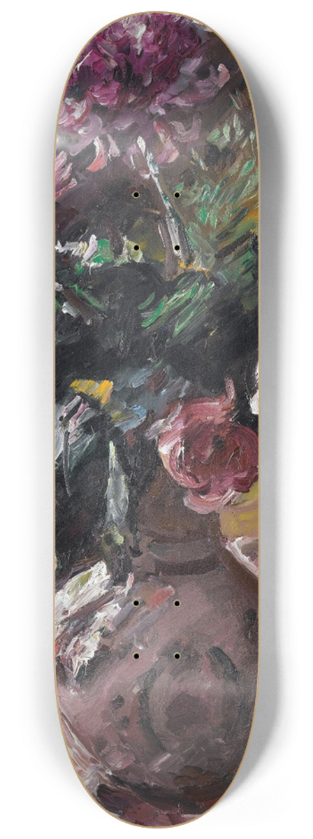 Lovis Corinth - Chrysanthemen Und Rosen Im Krug (Chrysanthemums And Roses In A Pitcher) 8.25 inch art skate deck