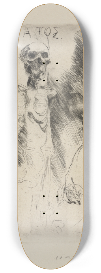 Lovis Corinth - Der Knstler und der Tod I 8.25 inch art skate deck