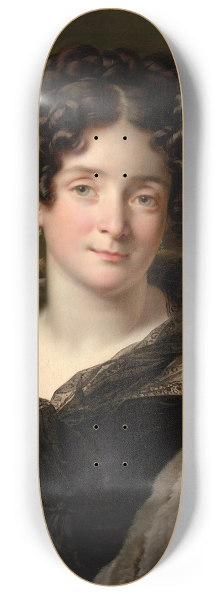 Anne Louis Girodet-Trioson - Madame Jacques-Louis-tienne Reizet (Colette-Dsire-Thrse Godefroy, 17821850) 8.25 inch art skate deck