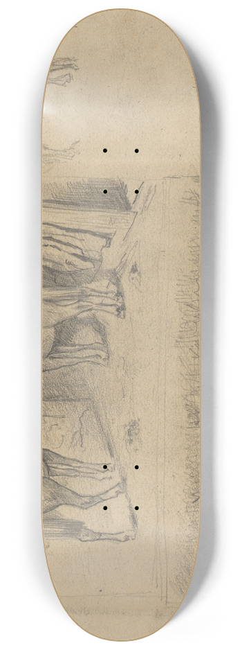 Lovis Corinth - The Barn 8.25 inch art skate deck